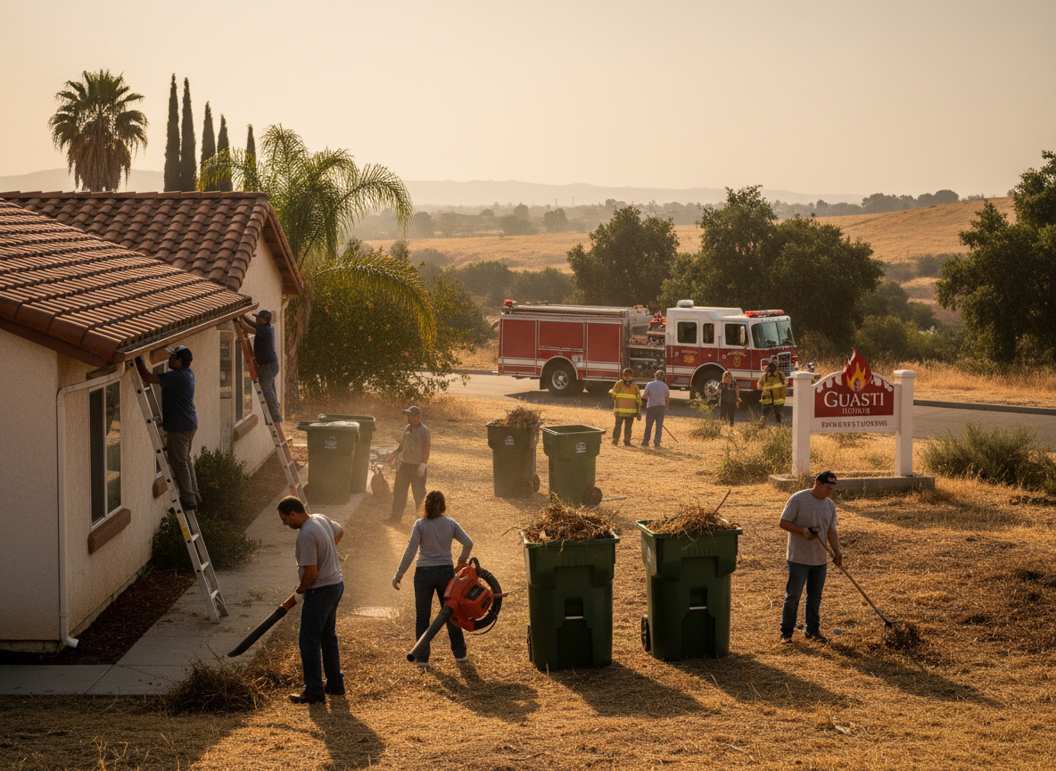 Preparing Guasti Homes for Santa Ana Wind Fire Season