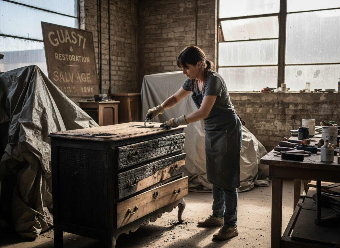 Fire-damaged Furniture Restoration in Guasti, CA